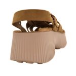 Fantasy Sandals Δερμάτινα Γυναικεία Ανατομικά Σανδάλια Καφέ S2106 - Image 6