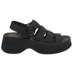 Fantasy Sandals Δερμάτινα Γυναικεία Ανατομικά Σανδάλια σε Μαύρο Χρώμα S2106