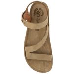 Fantasy Sandals Emma Δερμάτινα Γυναικεία Ανατομικά Σανδάλια Λαδί S339 - Image 3