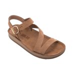 Fantasy Sandals Emma Δερμάτινα Γυναικεία Ανατομικά Σανδάλια Ταμπά S339 - Image 4