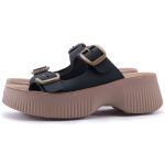 Fantasy Sandals Fantasy Δερμάτινα Γυναικεία Ανατομικά Σανδάλια Μαύρα - Image 4