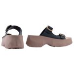 Fantasy Sandals Fantasy Δερμάτινα Γυναικεία Ανατομικά Σανδάλια Μαύρα - Image 5