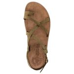 S406 Fantasy Sandals Δερμάτινα Γυναικεία Σανδάλια Ανατομικά σε Χακί Χρώμα - Image 3