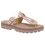 S9004 Σανδάλια Fantasy Mirabella S9004: Ροζ Χρυσά Δερμάτινα Σανδάλια Croco - Image 4