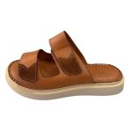 Safe Step S-428 – Γυναικεία δερμάτινη παντόφλα σε ταμπά χρώμα