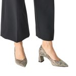 Tamaris Γυναικείες γόβες σε μπεζ χρώμα φιδιού 1-22453-45-483 - Image 6