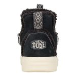 Camden Suede Cozy Hey Dude Γυναικεία Μποτάκια Χιονιού Μαύρα με Γούνα 42031-001 - Image 3