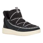 Camden Suede Cozy Hey Dude Γυναικεία Μποτάκια Χιονιού Μαύρα με Γούνα 42031-001 - Image 7