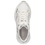 Tamaris αθλητικά παπούτσια σε λευκό-silver χρώμα 1-23759-45-171 - Image 6