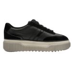 Tamaris black leather sneakers αθλητικά παπούτσια 1-23753-45 003