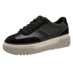 Tamaris black leather sneakers αθλητικά παπούτσια 1-23753-45 003 - Image 4
