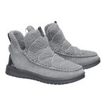 Camden Suede Cozy Hey Dude Γυναικεία Μποτάκια Χιονιού Γκρι με Γούνα 42031-025 - Image 6