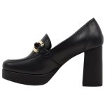 Δερμάτινα Γυναικεία Μοκασίνια σε Μαύρο Χρώμα 0516 - Image 3