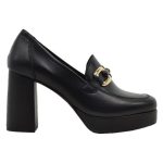 Δερμάτινα Γυναικεία Μοκασίνια σε Μαύρο Χρώμα 0516