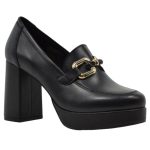 Δερμάτινα Γυναικεία Μοκασίνια σε Μαύρο Χρώμα 0516 - Image 4