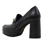 Δερμάτινα Γυναικεία Μοκασίνια σε Μαύρο Χρώμα 0516 - Image 5