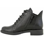 Ragazza Γυναικεία Αρβυλάκια Δερμάτινα Μαύρα με Χοντρό Χαμηλό Τακούνι 0163 - Image 3