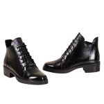 Ragazza Γυναικεία Αρβυλάκια Λουστρίνι Μαύρα με Χοντρό Χαμηλό Τακούνι 0163 - Image 6