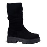 Ragazza Γυναικεία Δερμάτινα Καστόρι Μποτάκια Μαύρο 0256