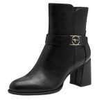 Tamaris Essentials Μποτάκια σε μαύρο χρώμα 1-25337-45-001 - Image 9