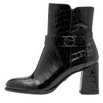 Tamaris Essentials Μποτάκια σε μαύρο croco χρώμα 1-25337-45-028 - Image 7