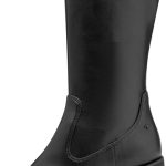 Tamaris μαύρες ψηλές δερμάτινες (βαριές) μπότες 1-25526-45-001 - Image 7