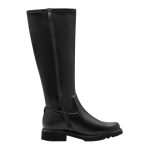 Tamaris μαύρες ψηλές δερμάτινες (βαριές) μπότες 1-25613-45-001