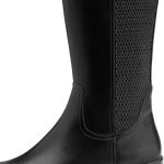 Tamaris 1-25625-45-001 Γυναικείες Δερμάτινες Μπότες Μαύρο με Τρακτερωτή Σόλα - Image 6