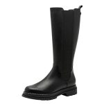 Tamaris μαύρες ψηλές δερμάτινες (βαριές) μπότες 1-25628-45-001 - Image 6