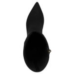 Tamaris μαύρες ψηλές υφασμάτινες (βαριές) μπότες 1-25516-45-001 - Image 4