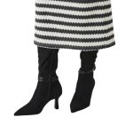 Tamaris μαύρες ψηλές υφασμάτινες (βαριές) μπότες 1-25516-45-001 - Image 6