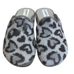 Γυναικείες λούτρινες παντόφλες με γούνα ανατομικές σαμπό χειμερινές της COMFY - Γκρι Σκούρο