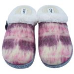 Γυναικείες τσόχινες ντεγκραντέ παντόφλες Comfy 60X-056 μωβ