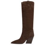 Sante Γυναικείες Μπότες με Ψηλό Τακούνι Καφέ - Image 5