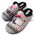 Adam's Shoes Χειμερινές Γυναικείες Παντόφλες Μαύρα 1-624-25572 - Image 3