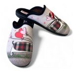 Adam's Shoes Χειμερινές Γυναικείες Παντόφλες Μαύρα 1-624-25572 - Image 6