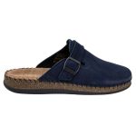 Ανδρικές Δερμάτινες Ανατομικές Παντόφλες TATOO Σκούρο Μπλε GRU-881