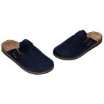 Ανδρικές Δερμάτινες Ανατομικές Παντόφλες TATOO Σκούρο Μπλε GRU-881 - Image 3