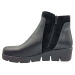 Μαύρα Δερμάτινα Μποτάκια με Πλατφόρμα Softies 7466 - Image 3