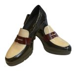 Softies Λουστρίνι Γυναικεία Γόβα σε Μαύρο Μπορντώ Χρώμα 7434 - Image 5