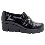 Softies Λουστρίνι Γυναικεία Μοκασίνια σε Μαύρο Χρώμα 7468