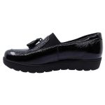 Softies Λουστρίνι Γυναικεία Μοκασίνια σε Μαύρο Χρώμα 7476 - Image 3