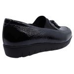 Softies Λουστρίνι Γυναικεία Μοκασίνια σε Μαύρο Χρώμα 7476 - Image 4