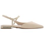 Tamaris Δερμάτινες Γόβες με Χαμηλό Τακούνι Μπεζ 1-29409-46-418