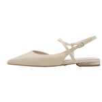 Tamaris Δερμάτινες Γόβες με Χαμηλό Τακούνι Μπεζ 1-29409-46-418 - Image 6