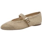 Tamaris Γυναικείες Μπαλαρίνες Μυτερές με Λουράκι σε Χρυσό Χρώμα - Image 4