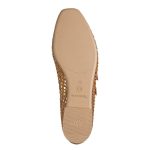 Tamaris Γυναικείες Μπαλαρίνες Μυτερές με Λουράκι σε Ταμπά Χρώμα - Image 4