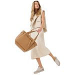 Αθλητικά παπούτσια Tamaris σε λευκό και ροζ χρυσό με τιγρέ λεπτομέριες - Image 7