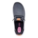 Hey Dude Wendy Rise Chambray Grid -Γυναικεία Μοκασίνια σε μαύρο χρώμα 45274-001 - Image 3