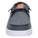 Hey Dude Wendy Rise Chambray Grid -Γυναικεία Μοκασίνια σε μαύρο χρώμα 45274-001 - Image 4